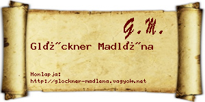 Glöckner Madléna névjegykártya